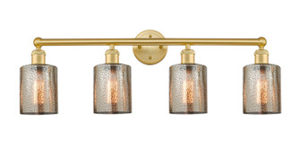Edison Four Light Bath Vanity in Satin Gold (405|616-4W-SG-G116)