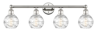 Edison Four Light Bath Vanity in Polished Nickel (405|616-4W-PN-G1213-6)