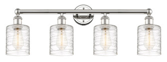 Edison Four Light Bath Vanity in Polished Nickel (405|616-4W-PN-G1113)
