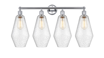 Edison Four Light Bath Vanity in Polished Chrome (405|616-4W-PC-G654-7)
