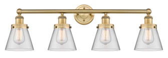 Edison Four Light Bath Vanity in Brushed Brass (405|616-4W-BB-G62)