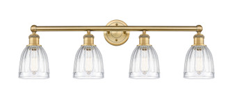 Edison Four Light Bath Vanity in Brushed Brass (405|616-4W-BB-G442)