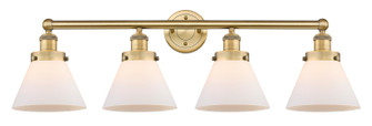 Edison Four Light Bath Vanity in Brushed Brass (405|616-4W-BB-G41)