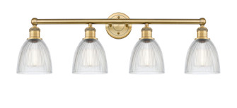 Edison Four Light Bath Vanity in Brushed Brass (405|616-4W-BB-G382)