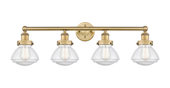 Edison Four Light Bath Vanity in Brushed Brass (405|616-4W-BB-G324)