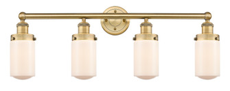 Edison Four Light Bath Vanity in Brushed Brass (405|616-4W-BB-G311)