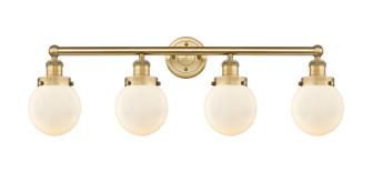 Edison Four Light Bath Vanity in Brushed Brass (405|616-4W-BB-G201-6)