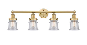 Edison Four Light Bath Vanity in Brushed Brass (405|616-4W-BB-G184S)