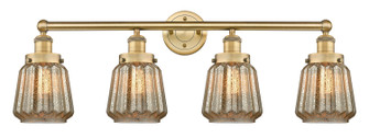 Edison Four Light Bath Vanity in Brushed Brass (405|616-4W-BB-G146)
