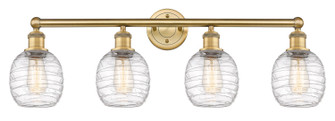Edison Four Light Bath Vanity in Brushed Brass (405|616-4W-BB-G1013)