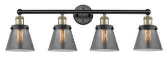 Edison Four Light Bath Vanity in Black Antique Brass (405|616-4W-BAB-G63)