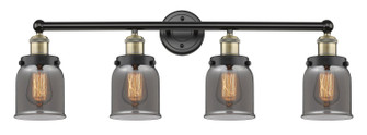 Edison Four Light Bath Vanity in Black Antique Brass (405|616-4W-BAB-G53)