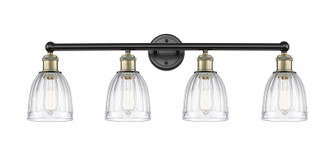 Edison Four Light Bath Vanity in Black Antique Brass (405|616-4W-BAB-G442)