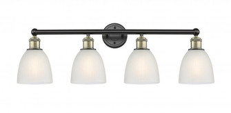 Edison Four Light Bath Vanity in Black Antique Brass (405|616-4W-BAB-G381)