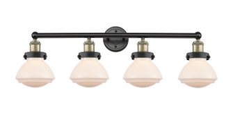 Edison Four Light Bath Vanity in Black Antique Brass (405|616-4W-BAB-G321)