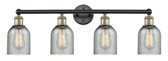 Edison Four Light Bath Vanity in Black Antique Brass (405|616-4W-BAB-G257)