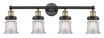 Edison Four Light Bath Vanity in Black Antique Brass (405|616-4W-BAB-G182S)