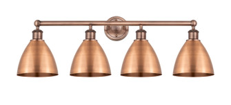 Edison Four Light Bath Vanity in Antique Copper (405|616-4W-AC-MBD-75-AC)