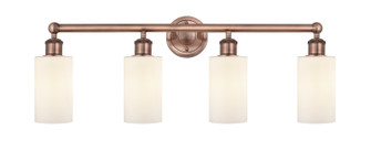 Edison Four Light Bath Vanity in Antique Copper (405|616-4W-AC-G801)