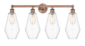 Edison Four Light Bath Vanity in Antique Copper (405|616-4W-AC-G652-7)