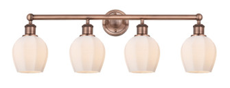 Edison Four Light Bath Vanity in Antique Copper (405|616-4W-AC-G461-6)