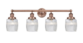 Edison Four Light Bath Vanity in Antique Copper (405|616-4W-AC-G302)