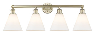 Downtown Urban Four Light Bath Vanity in Antique Brass (405|616-4W-AB-GBC-81)