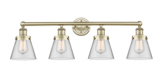 Edison Four Light Bath Vanity in Antique Brass (405|616-4W-AB-G62)