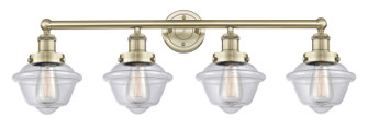 Edison Four Light Bath Vanity in Antique Brass (405|616-4W-AB-G532)