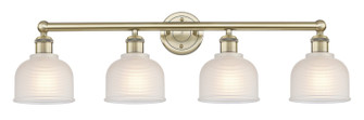 Edison Four Light Bath Vanity in Antique Brass (405|616-4W-AB-G411)