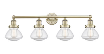 Edison Four Light Bath Vanity in Antique Brass (405|616-4W-AB-G324)