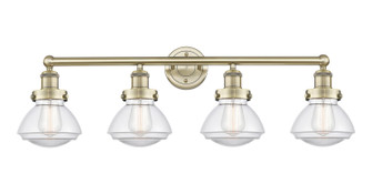 Edison Four Light Bath Vanity in Antique Brass (405|616-4W-AB-G322)