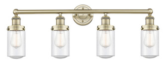 Edison Four Light Bath Vanity in Antique Brass (405|616-4W-AB-G314)