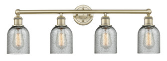 Edison Four Light Bath Vanity in Antique Brass (405|616-4W-AB-G257)