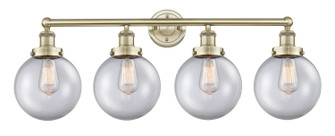 Edison Four Light Bath Vanity in Antique Brass (405|616-4W-AB-G202-8)