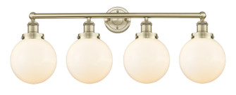 Edison Four Light Bath Vanity in Antique Brass (405|616-4W-AB-G201-8)