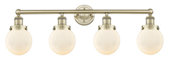 Edison Four Light Bath Vanity in Antique Brass (405|616-4W-AB-G201-6)