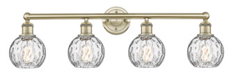 Edison Four Light Bath Vanity in Antique Brass (405|616-4W-AB-G1215-6)