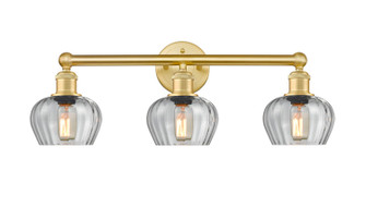 Edison Three Light Bath Vanity in Satin Gold (405|616-3W-SG-G92)
