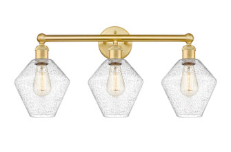 Edison Three Light Bath Vanity in Satin Gold (405|616-3W-SG-G654-8)