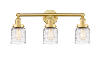 Edison Three Light Bath Vanity in Satin Gold (405|616-3W-SG-G513)