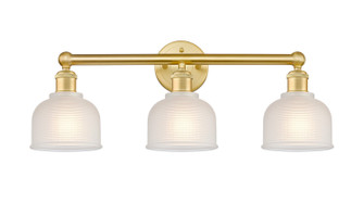 Edison Three Light Bath Vanity in Satin Gold (405|616-3W-SG-G411)