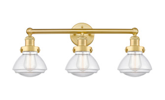 Edison Three Light Bath Vanity in Satin Gold (405|616-3W-SG-G322)
