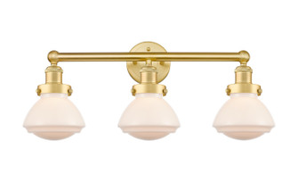 Edison Three Light Bath Vanity in Satin Gold (405|616-3W-SG-G321)