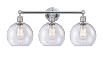 Edison Three Light Bath Vanity in Polished Chrome (405|616-3W-PC-G124-8)