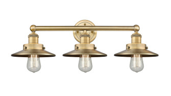 Edison Three Light Bath Vanity in Brushed Brass (405|616-3W-BB-M4-BB)