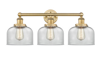 Edison Three Light Bath Vanity in Brushed Brass (405|616-3W-BB-G72)