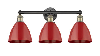 Edison Three Light Bath Vanity in Black Antique Brass (405|616-3W-BAB-MBD-75-RD)