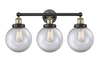 Edison Three Light Bath Vanity in Black Antique Brass (405|616-3W-BAB-G202-8)