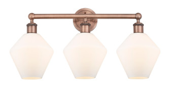 Edison Three Light Bath Vanity in Antique Copper (405|616-3W-AC-G651-8)